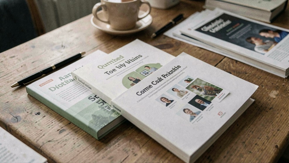 Productos: curated selection of guides with visual examples and practical context